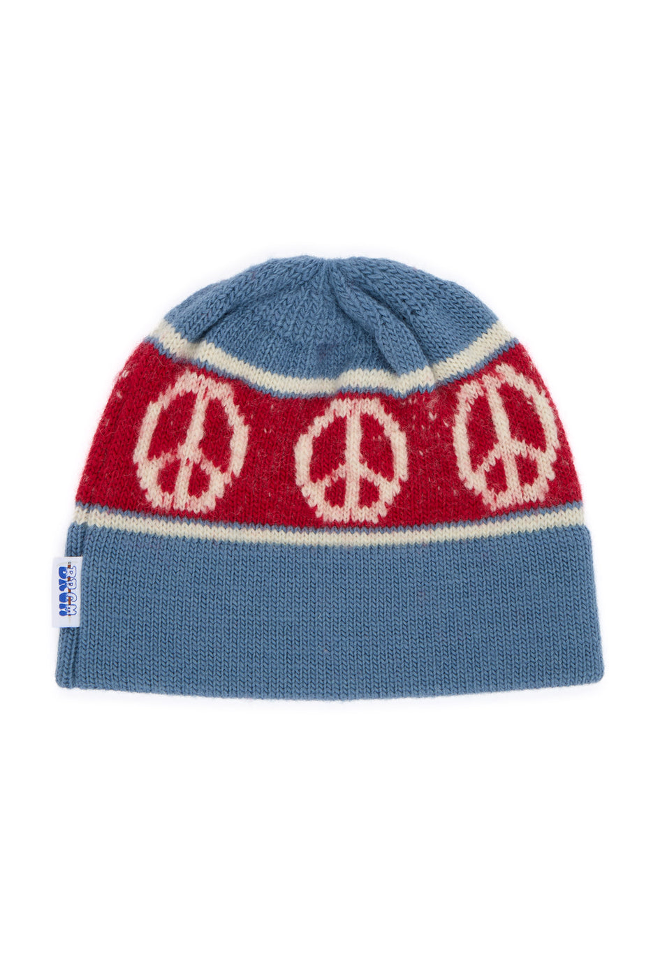 Big Rock Candy Mountaineering Stowe Peace Beanie - Blue Frost