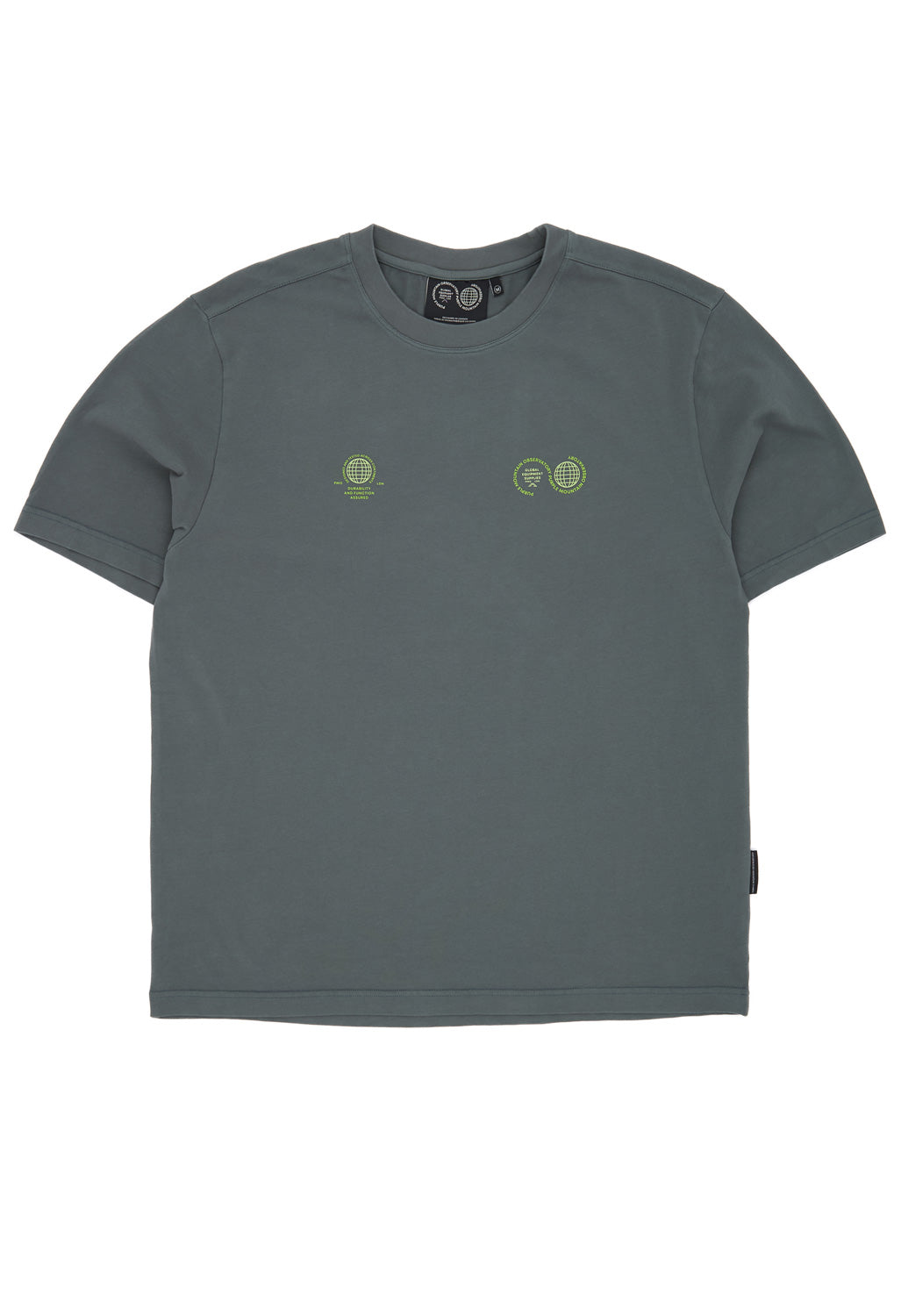 Purple Mountain Observatory Men's Globe Short Sleeve Tee - Storm Grey