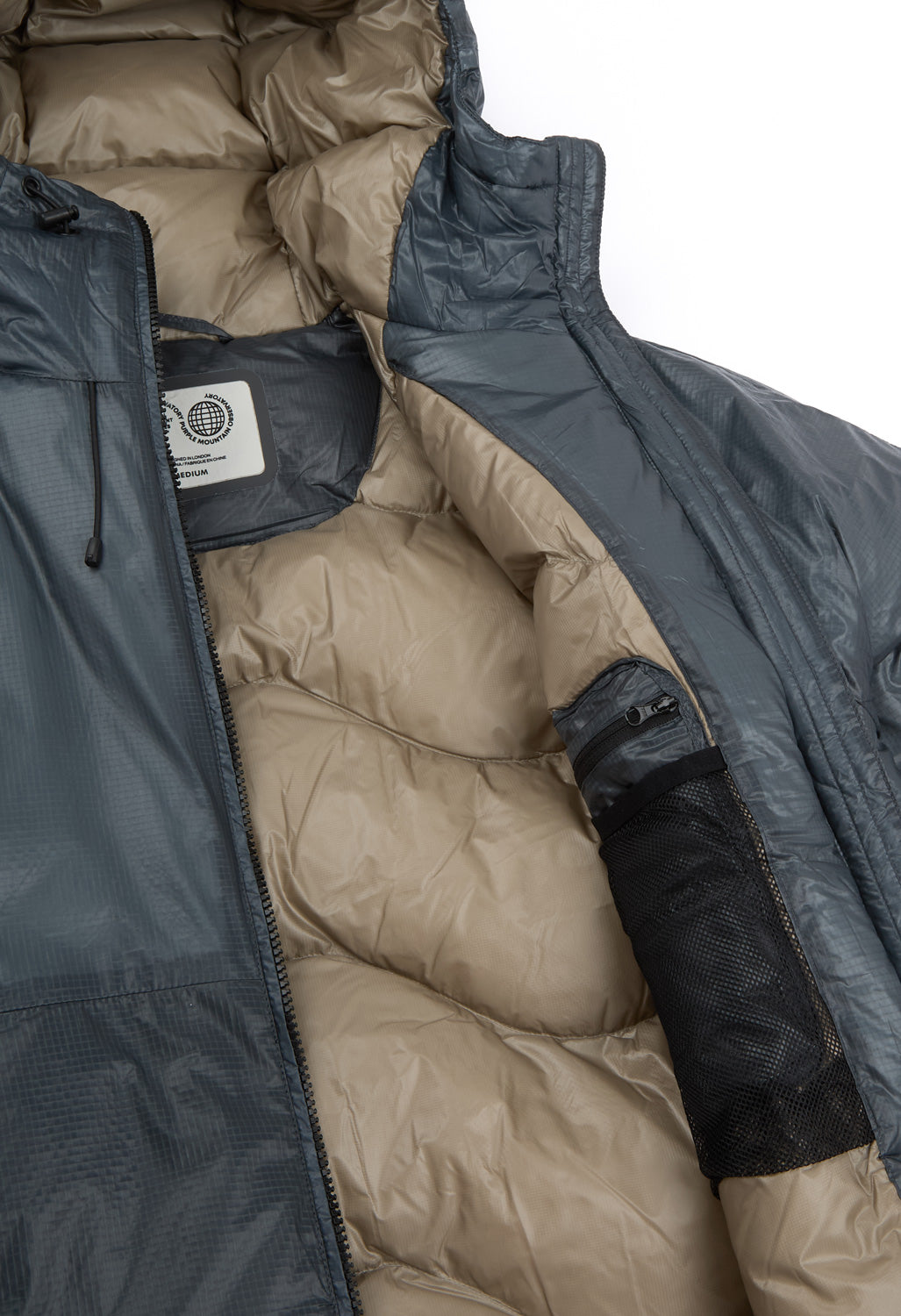 Purple Mountain Observatory Men's Shield Puffer - Storm Grey