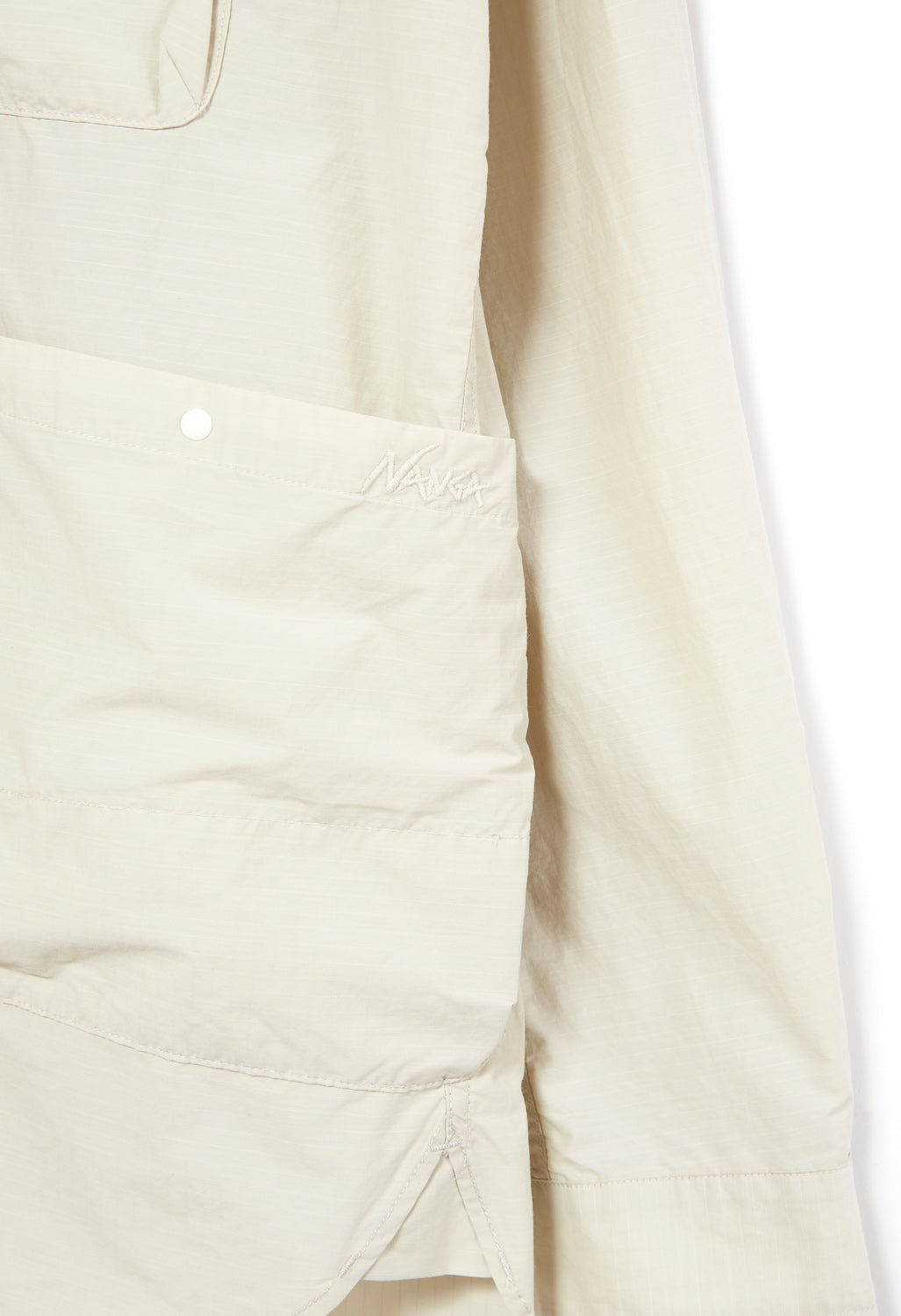 Nanga Men's Cotton / Nylon Ripstop Camp Shirt - Light Beige