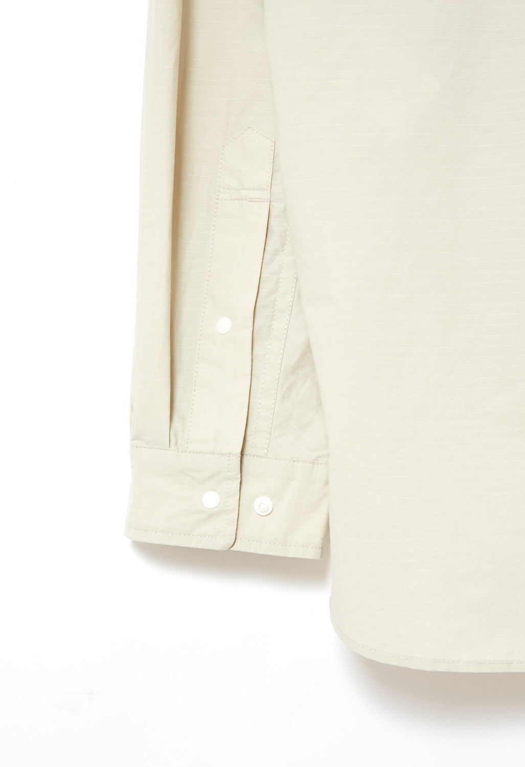 Nanga Men's Cotton / Nylon Ripstop Camp Shirt - Light Beige