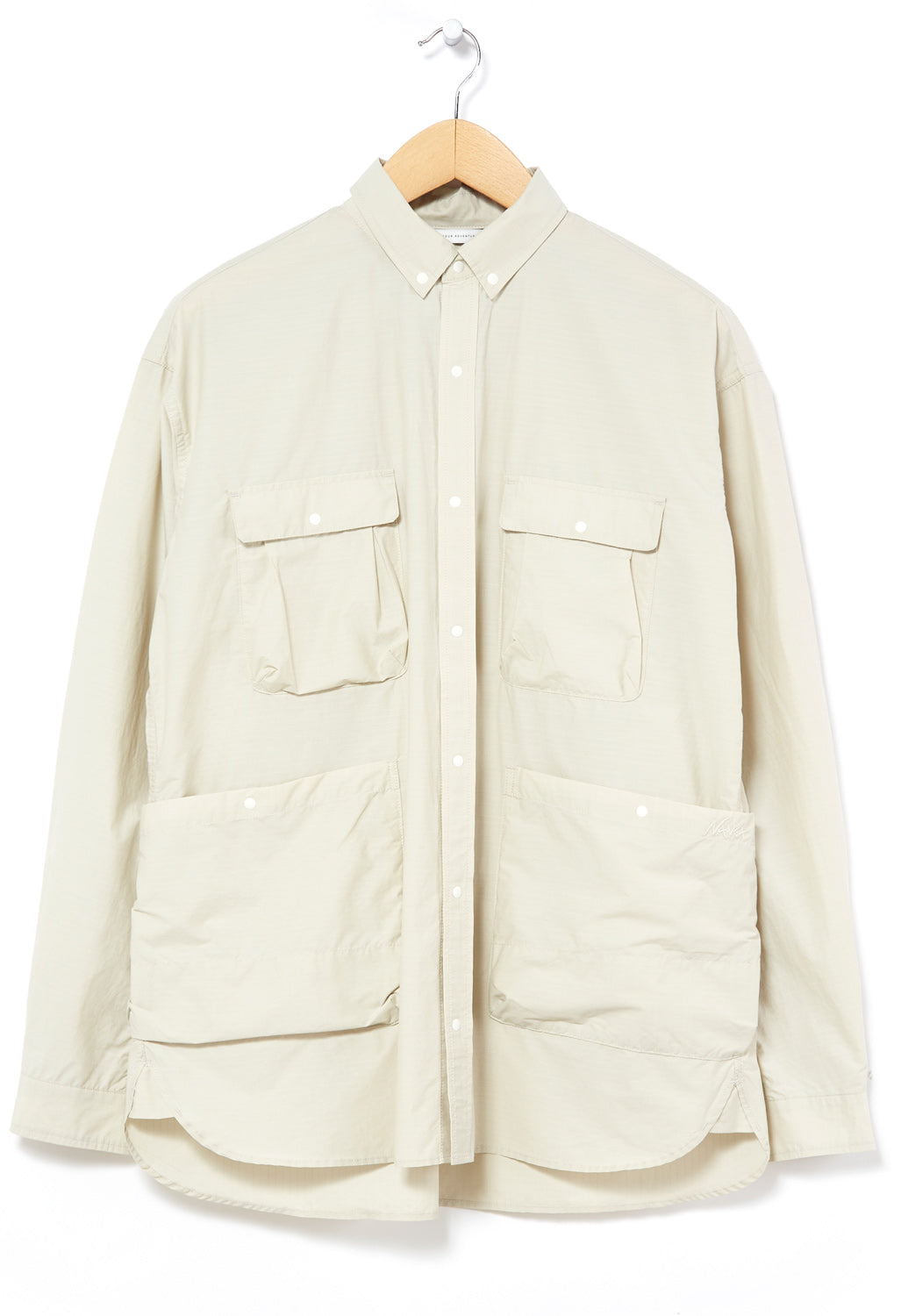 Nanga Men's Cotton / Nylon Ripstop Camp Shirt - Olive