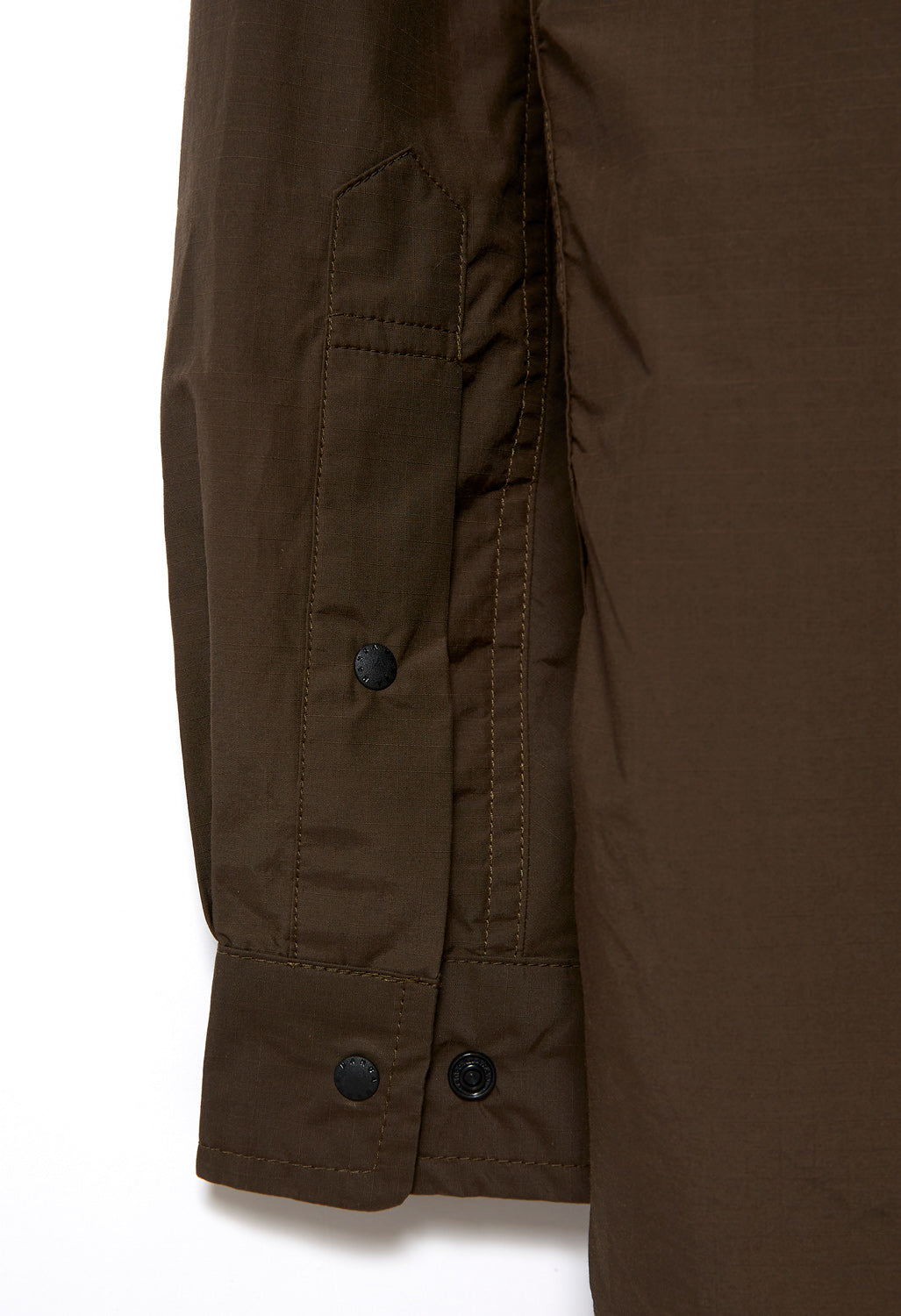 Nanga Men's Cotton / Nylon Ripstop Camp Shirt - Dark Brown