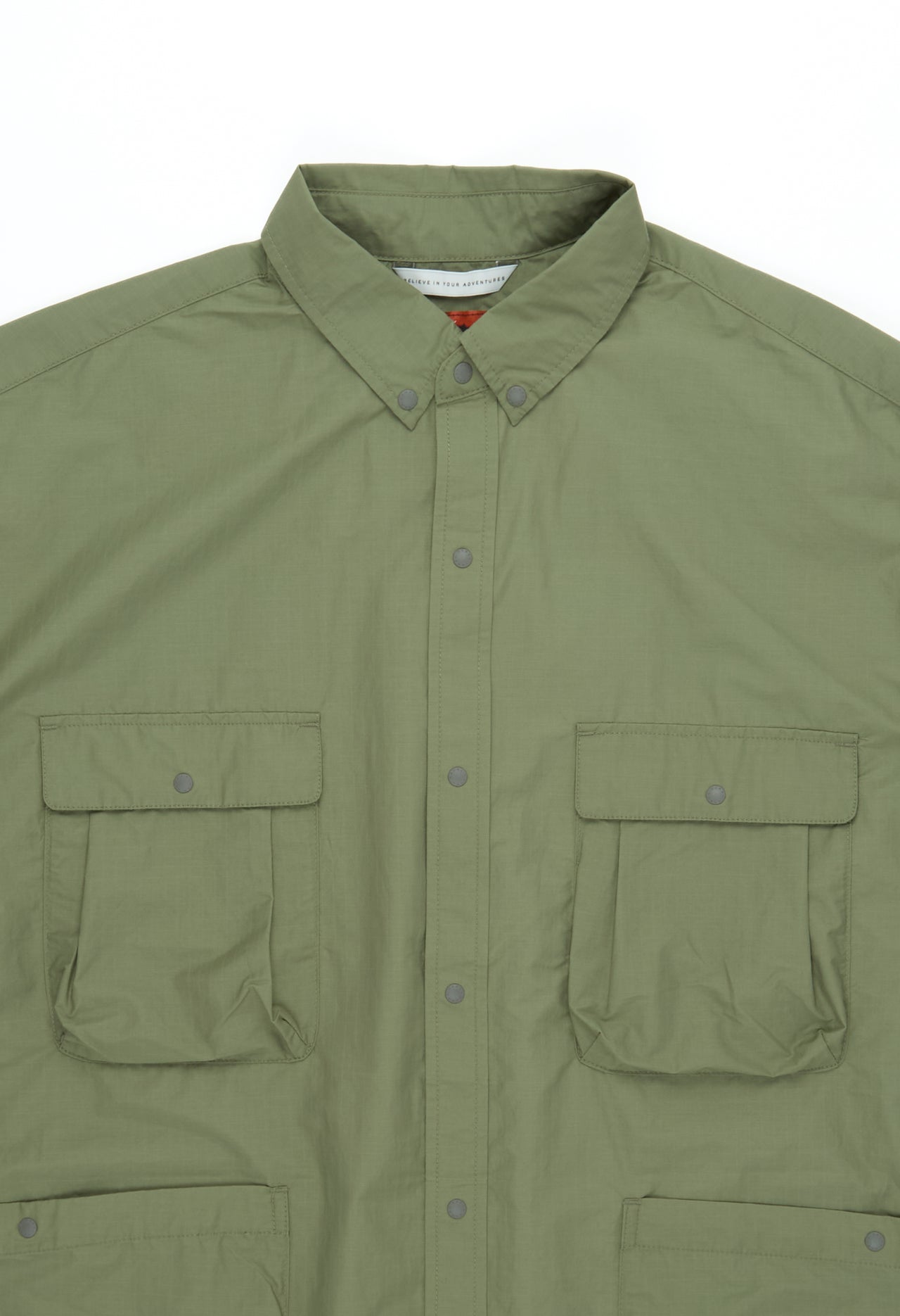 Nanga Men's Cotton / Nylon Ripstop Camp Shirt - Olive