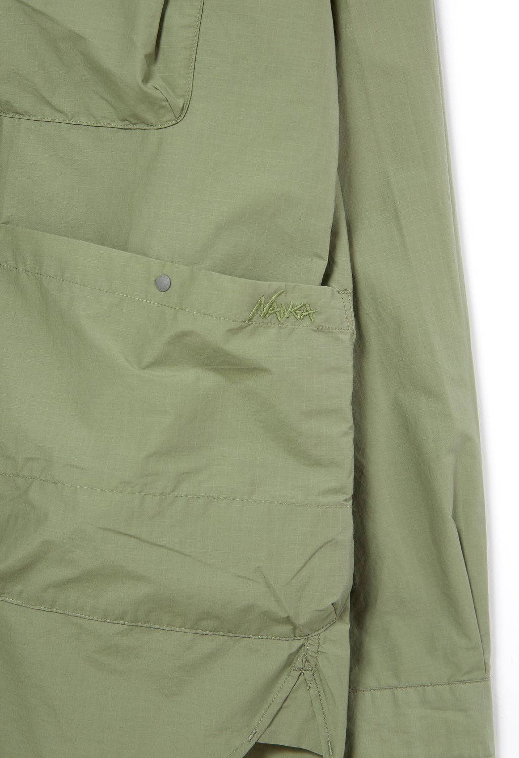 Nanga Men's Cotton / Nylon Ripstop Camp Shirt - Olive