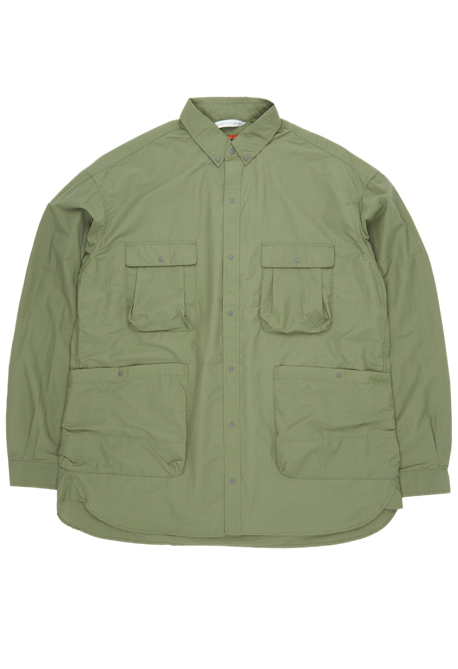 Nanga Men's Cotton / Nylon Ripstop Camp Shirt - Olive