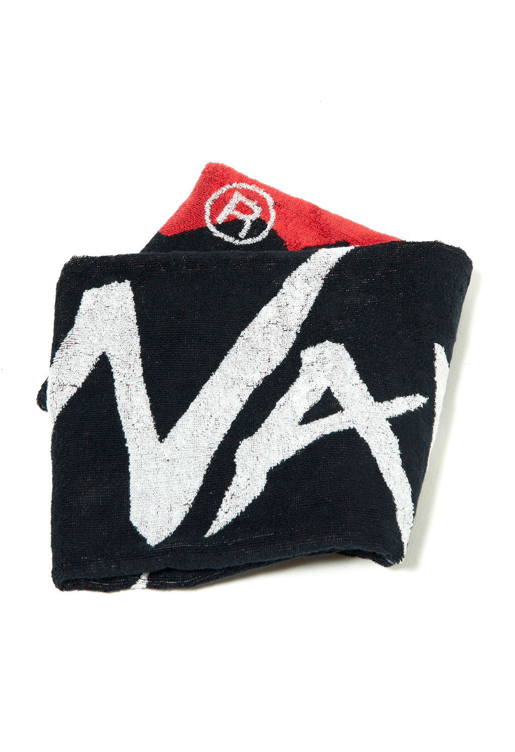 Nanga Logo Bath Towel - Red/Black