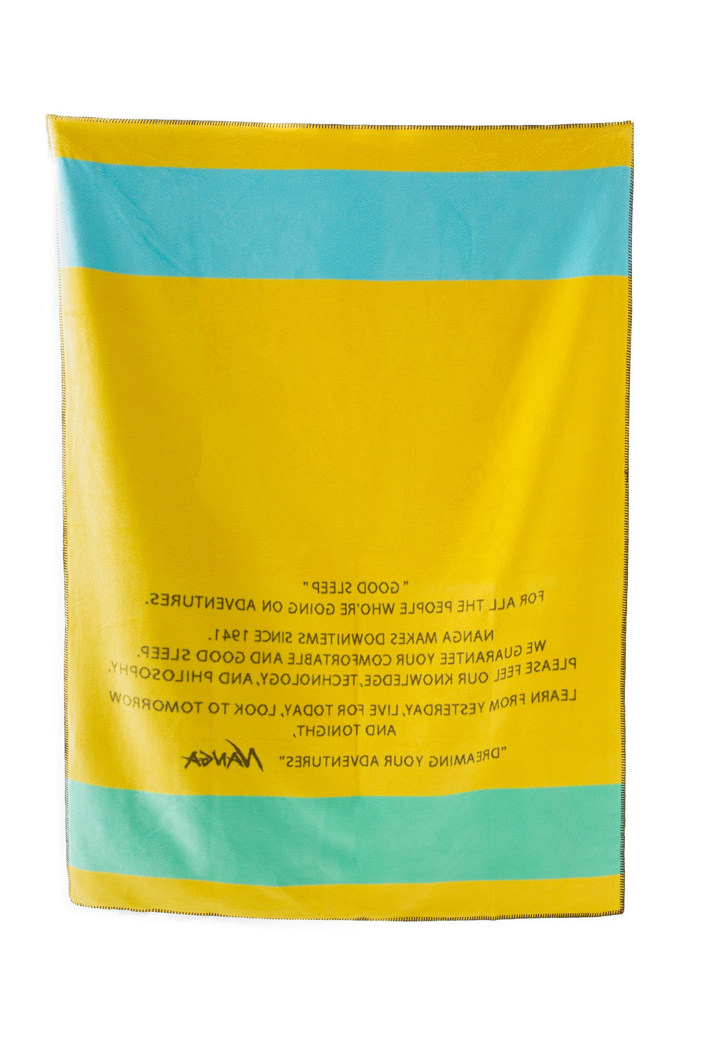 Nanga Good Sleep Border Cotton Blanket - Olive