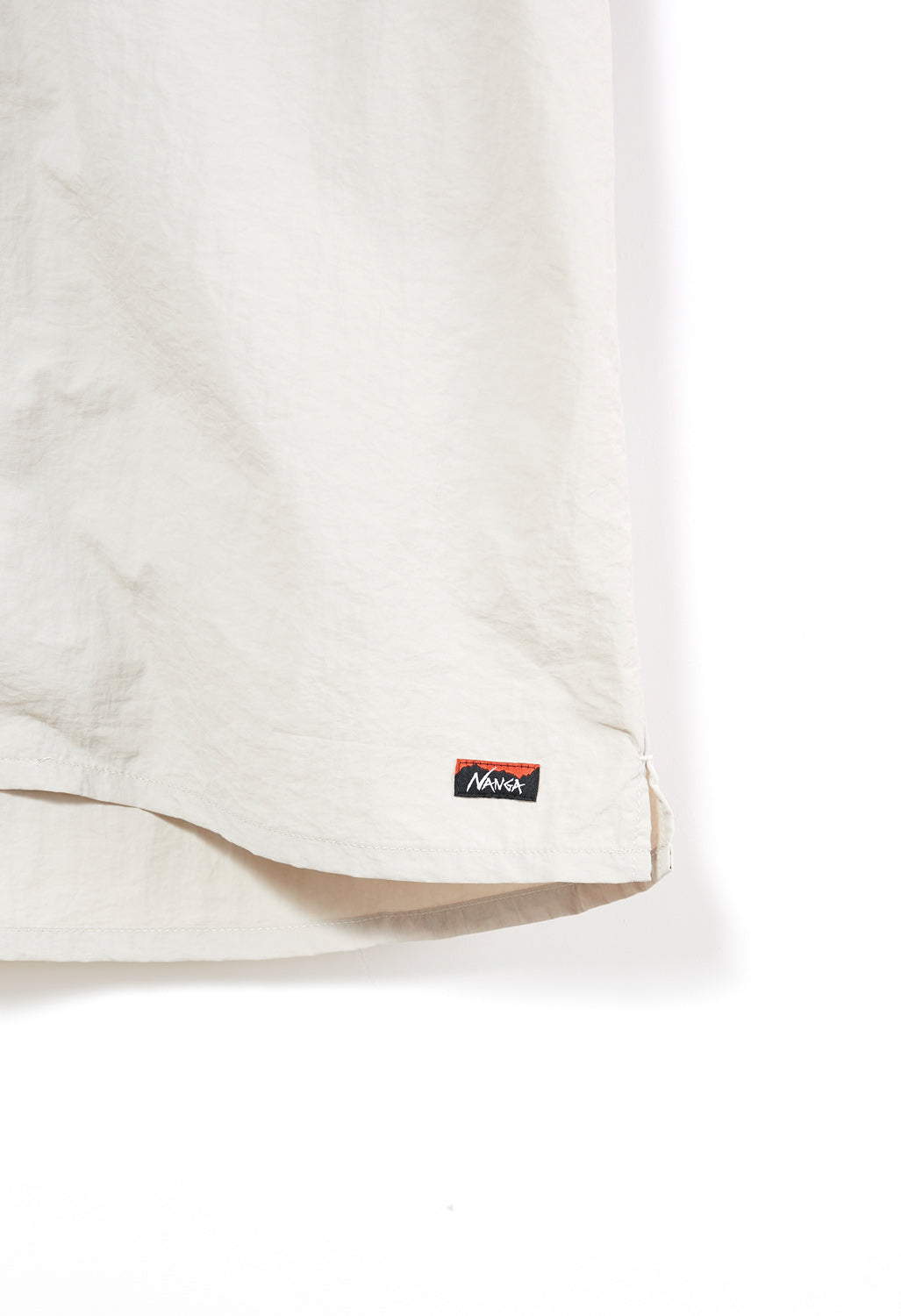 Nanga Men's Nylon Tusser Open Collar Shirt - Ivory