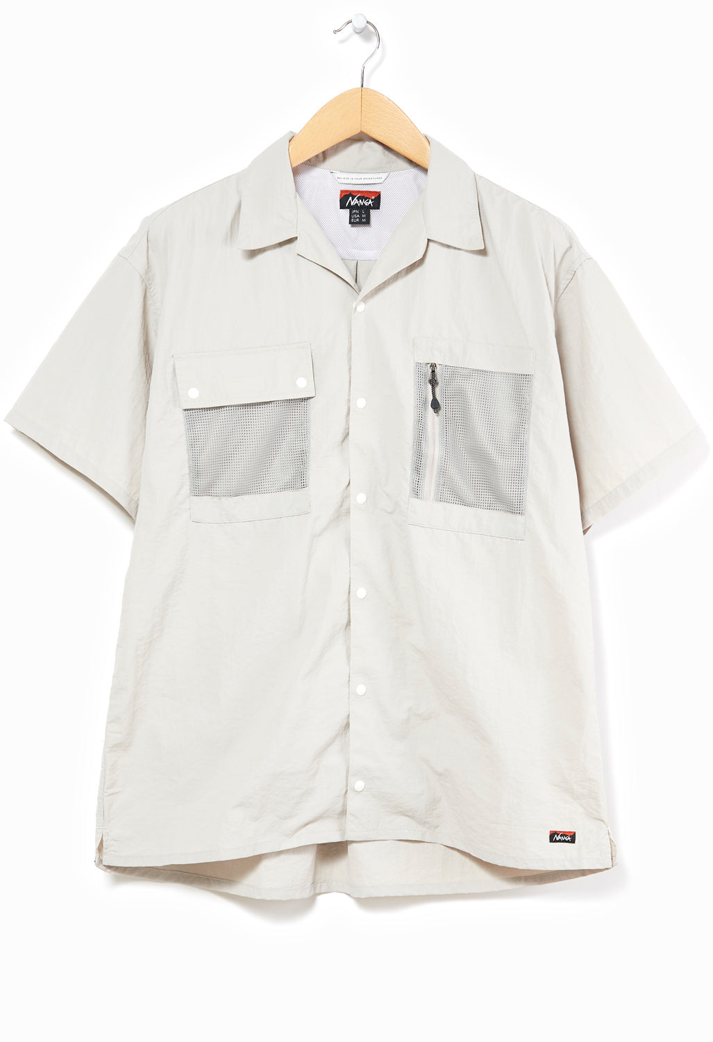 Nanga Men's Nylon Tusser Open Collar Shirt 0