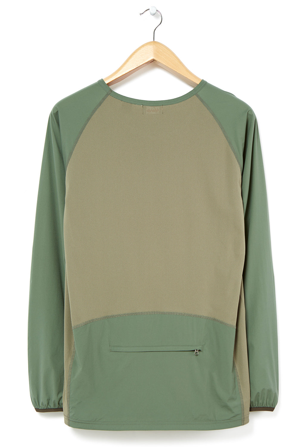 Nanga Men's Hybrid Tech Hike Long Sleeved Tops - Khaki