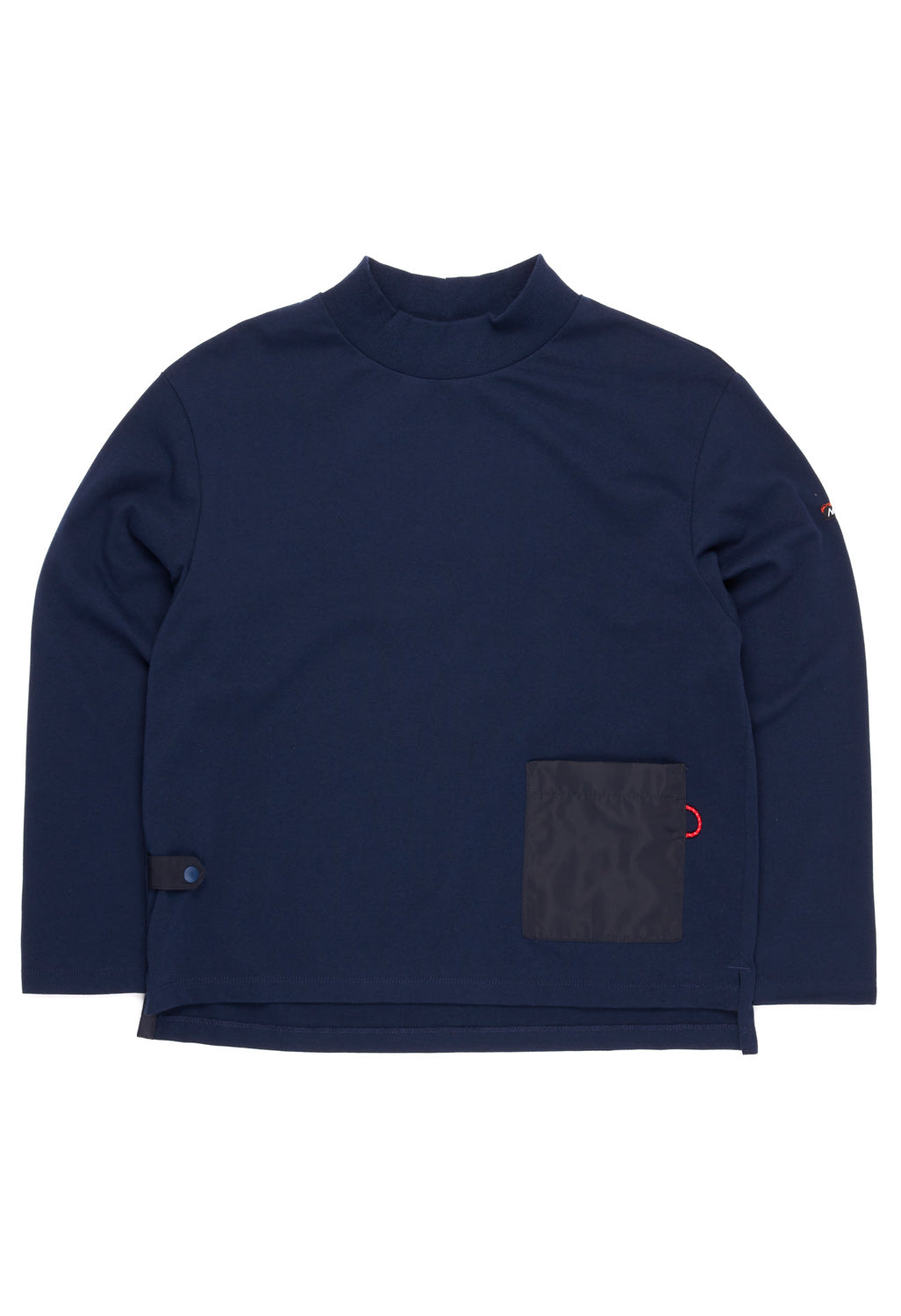 Nanga Women's Eco Hybrid Mock Neck Long Sleeved Tee - Dark Navy