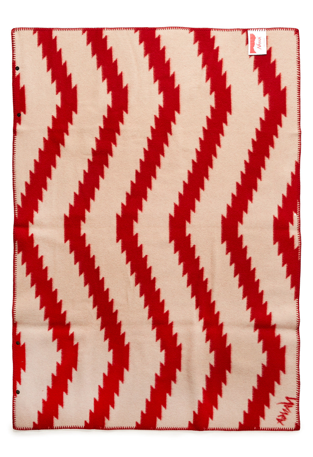 Nanga Tribal Folk Blanket - Red