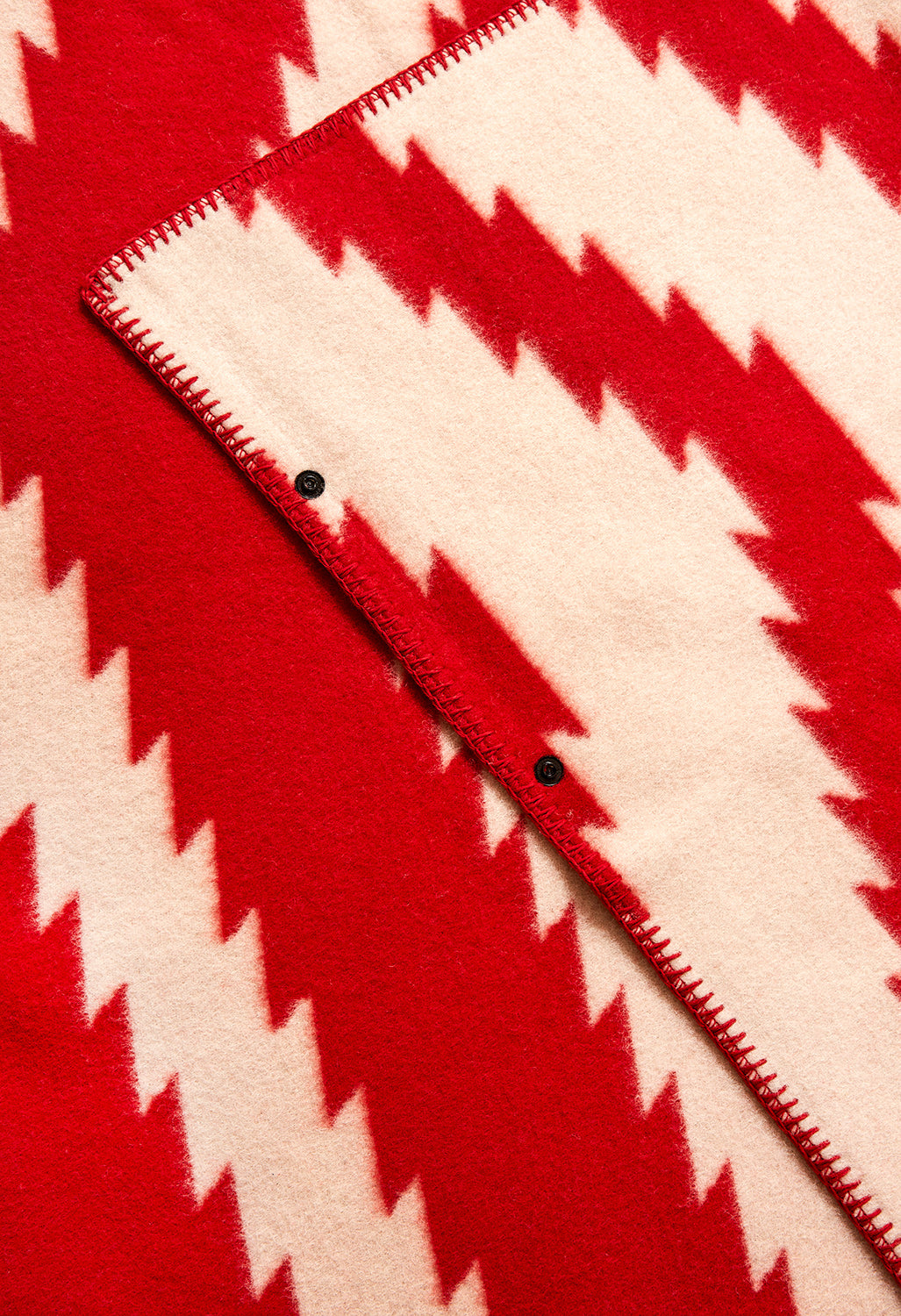 Nanga Tribal Folk Blanket - Red