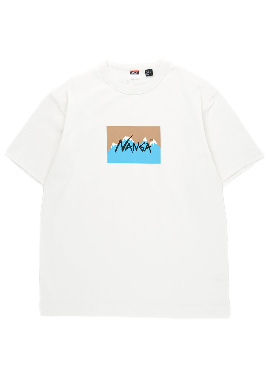 Nanga x Jerry Ukai Eco Hybrid Logo Tee - White / Beige
