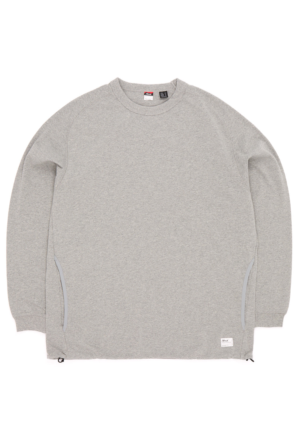 Nanga Men's Eco Hybrid Oversized Long Sleeve Tee - Light Grey