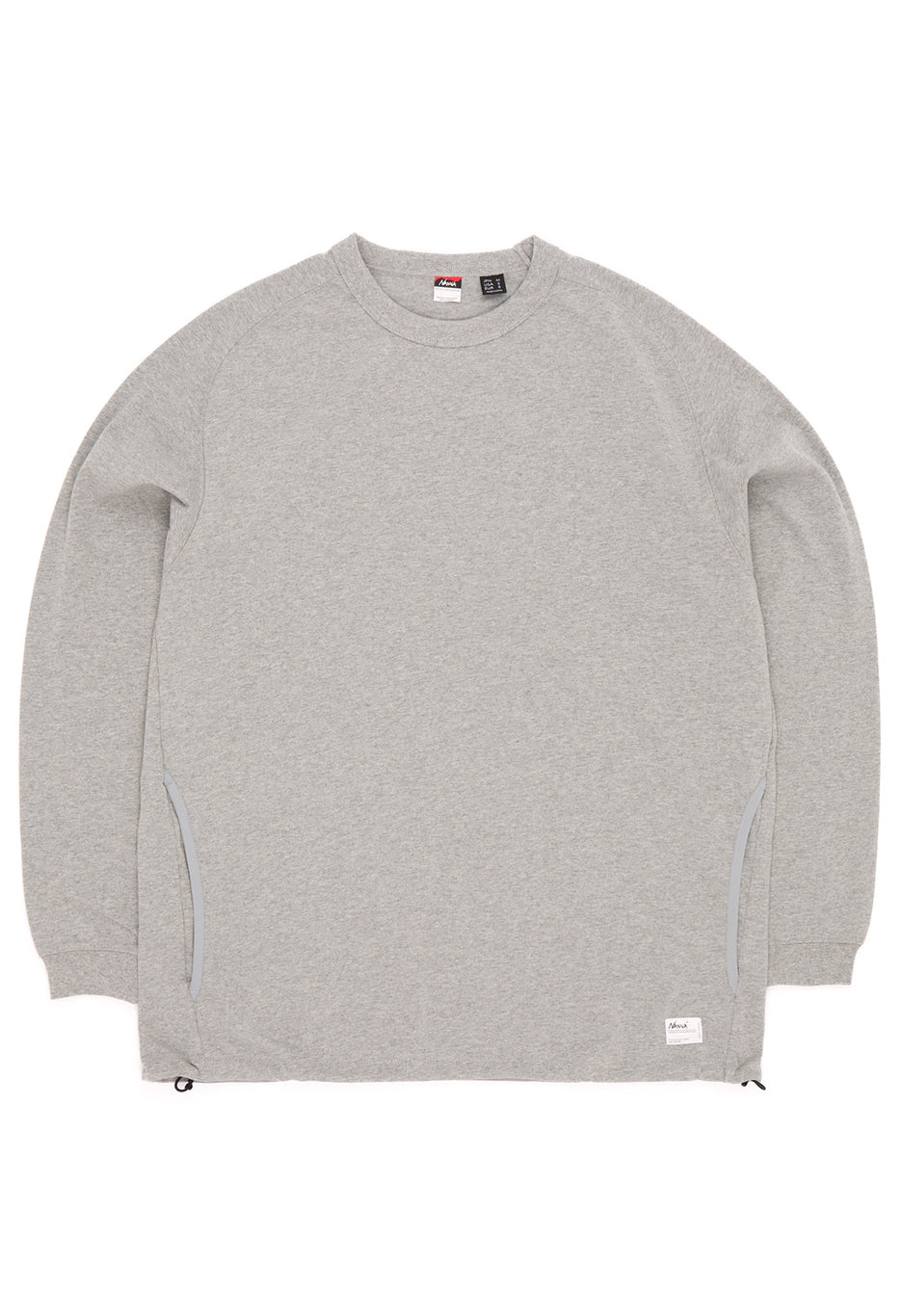 Nanga Men's Eco Hybrid Oversized Long Sleeve Tee - Light Grey