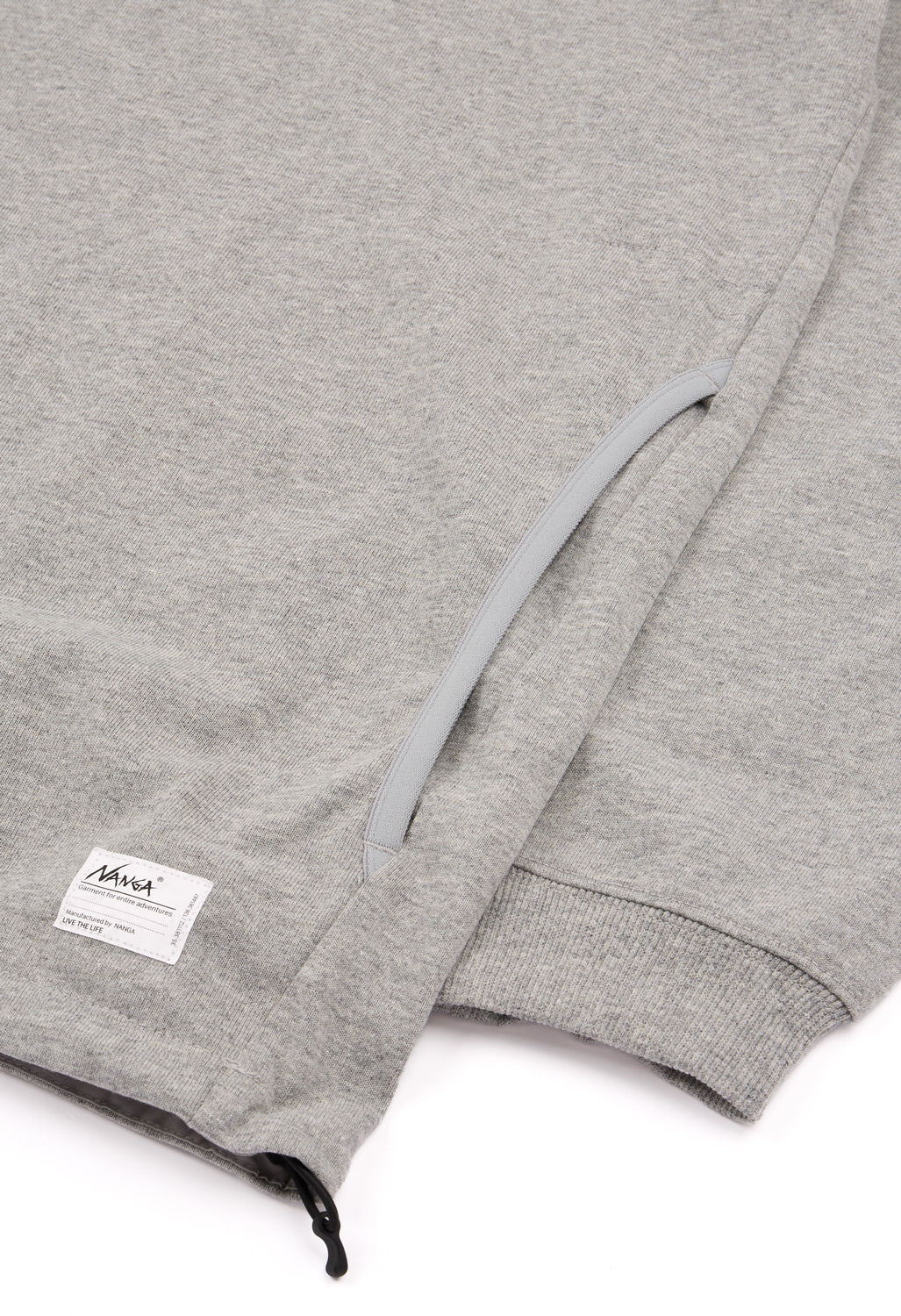 Nanga Men's Eco Hybrid Oversized Long Sleeve Tee - Light Grey