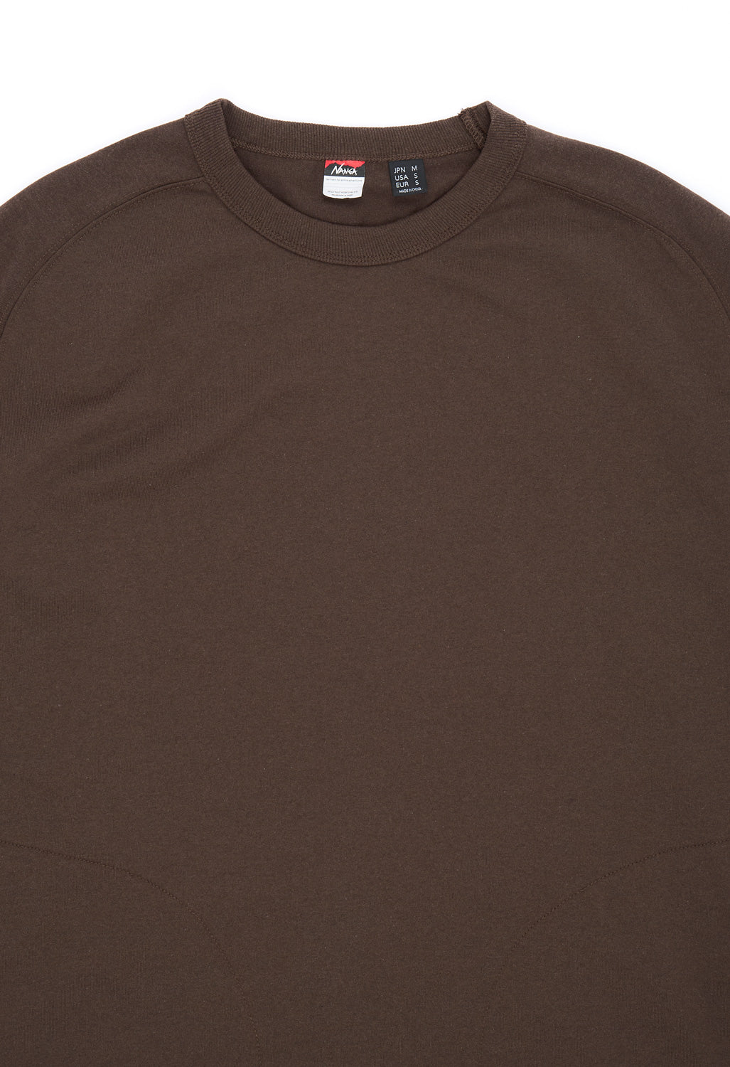 Nanga Men's Eco Hybrid Oversized Long Sleeve Tee - Brown