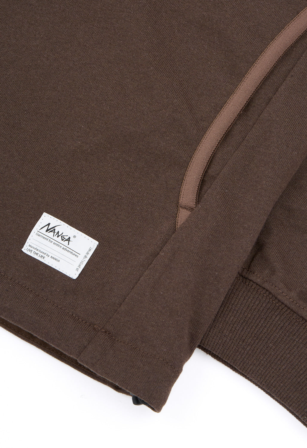 Nanga Men's Eco Hybrid Oversized Long Sleeve Tee - Brown
