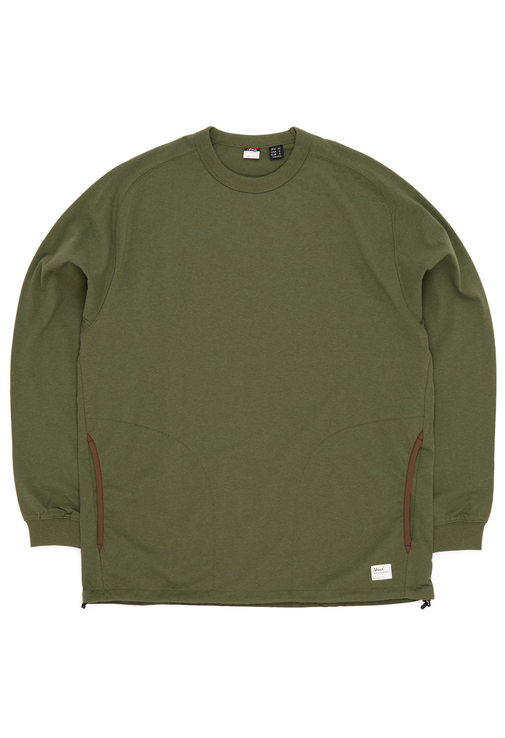 Nanga Men's Eco Hybrid Oversized Long Sleeve Tee - Dark Green