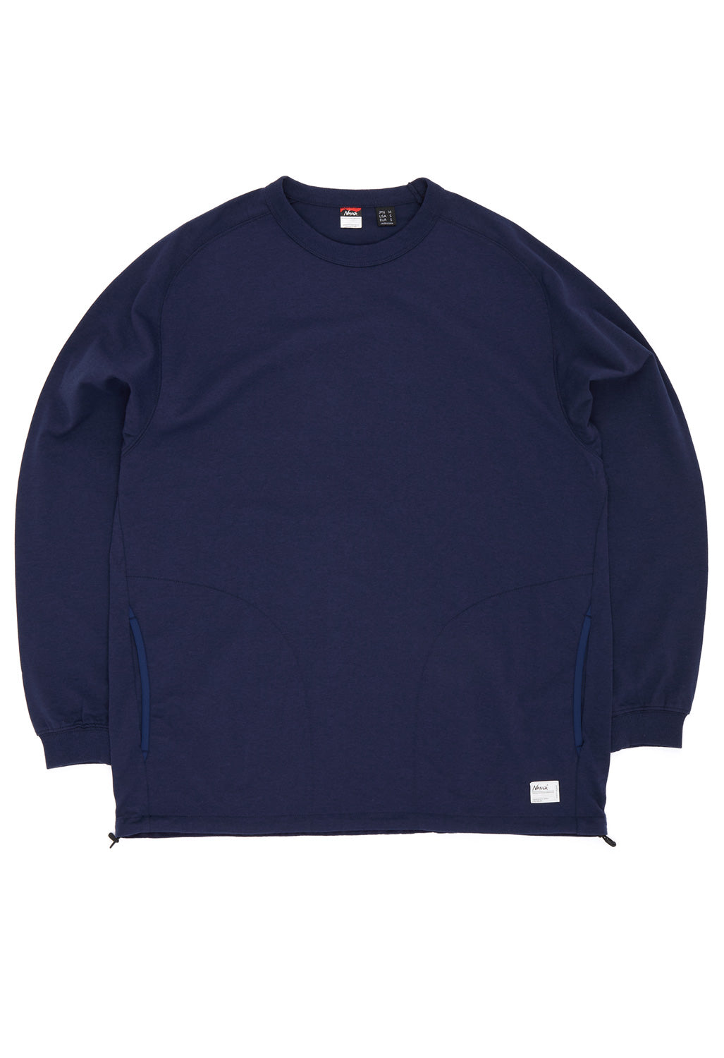Nanga Men's Eco Hybrid Oversized Long Sleeve Tee - Dark Navy