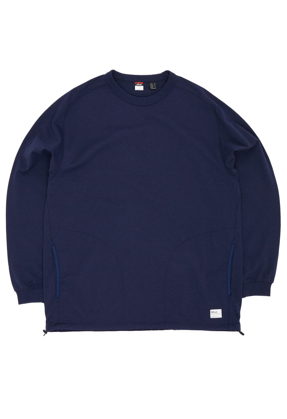 Nanga Men's Eco Hybrid Oversized Long Sleeve Tee - Dark Navy