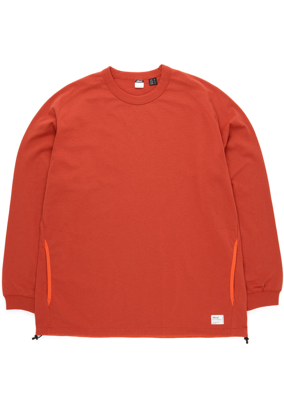 Nanga Men's Eco Hybrid Oversized Long Sleeved Tee - Orange