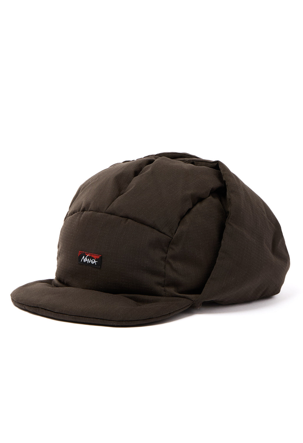 Nanga Hinoc Ripstop Down Ear Flap Cap - Dark Brown