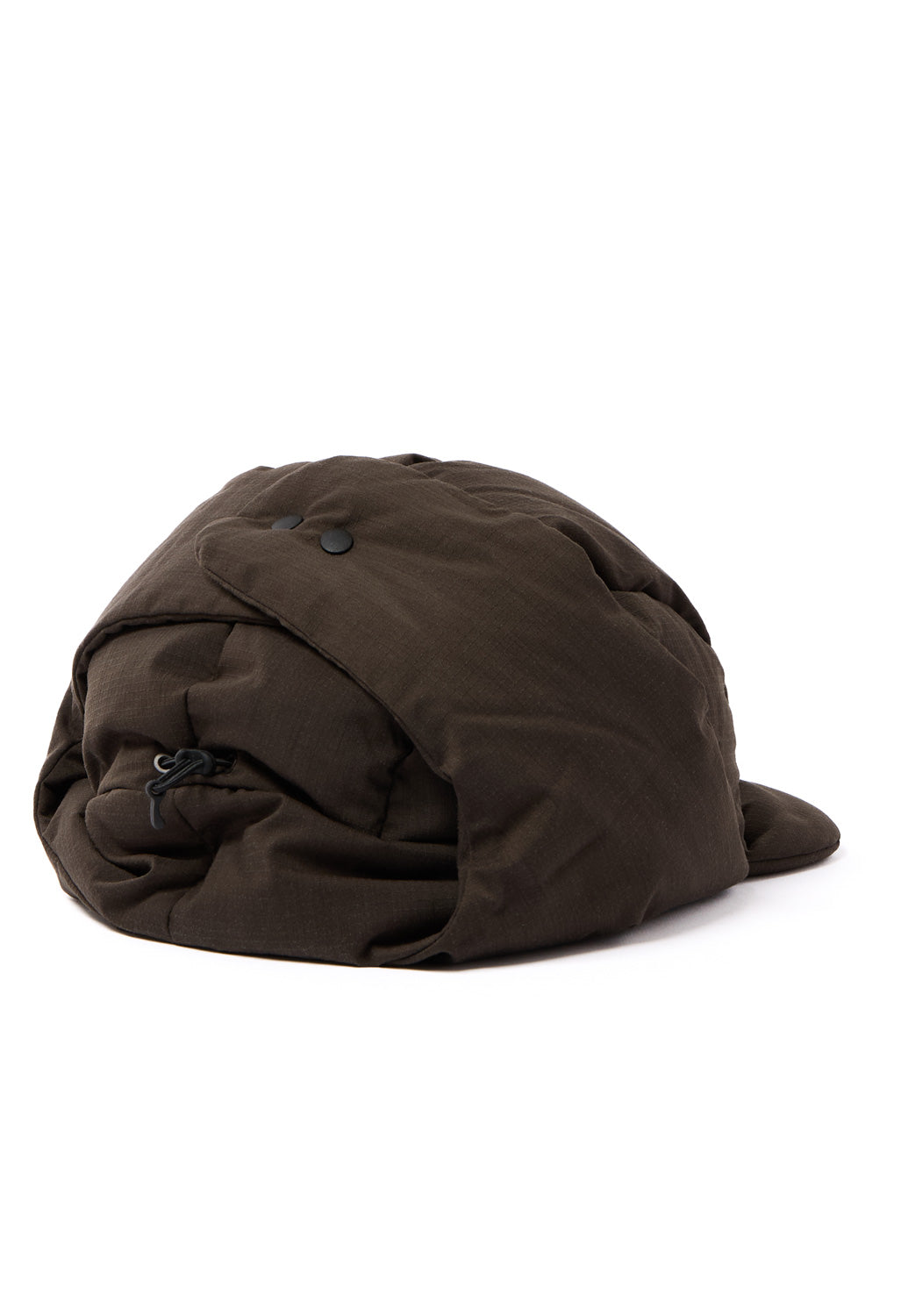 Nanga Hinoc Ripstop Down Ear Flap Cap - Dark Brown