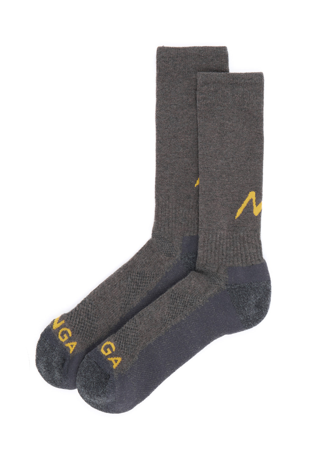 Nanga Wool Pile Compression Crew Socks - Charcoal
