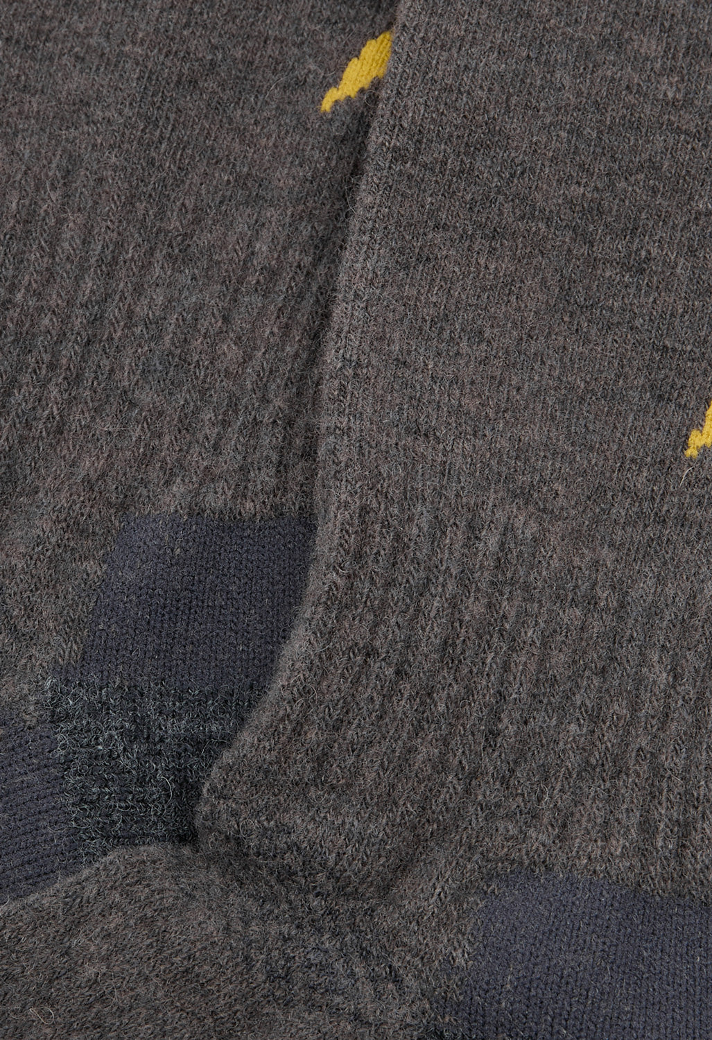 Nanga Wool Pile Compression Crew Socks - Charcoal