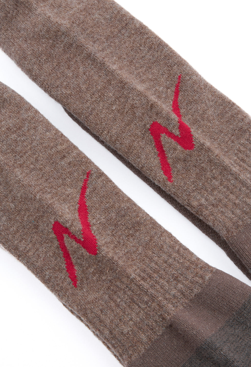 Nanga Wool Pile Compression Crew Socks - Mocha