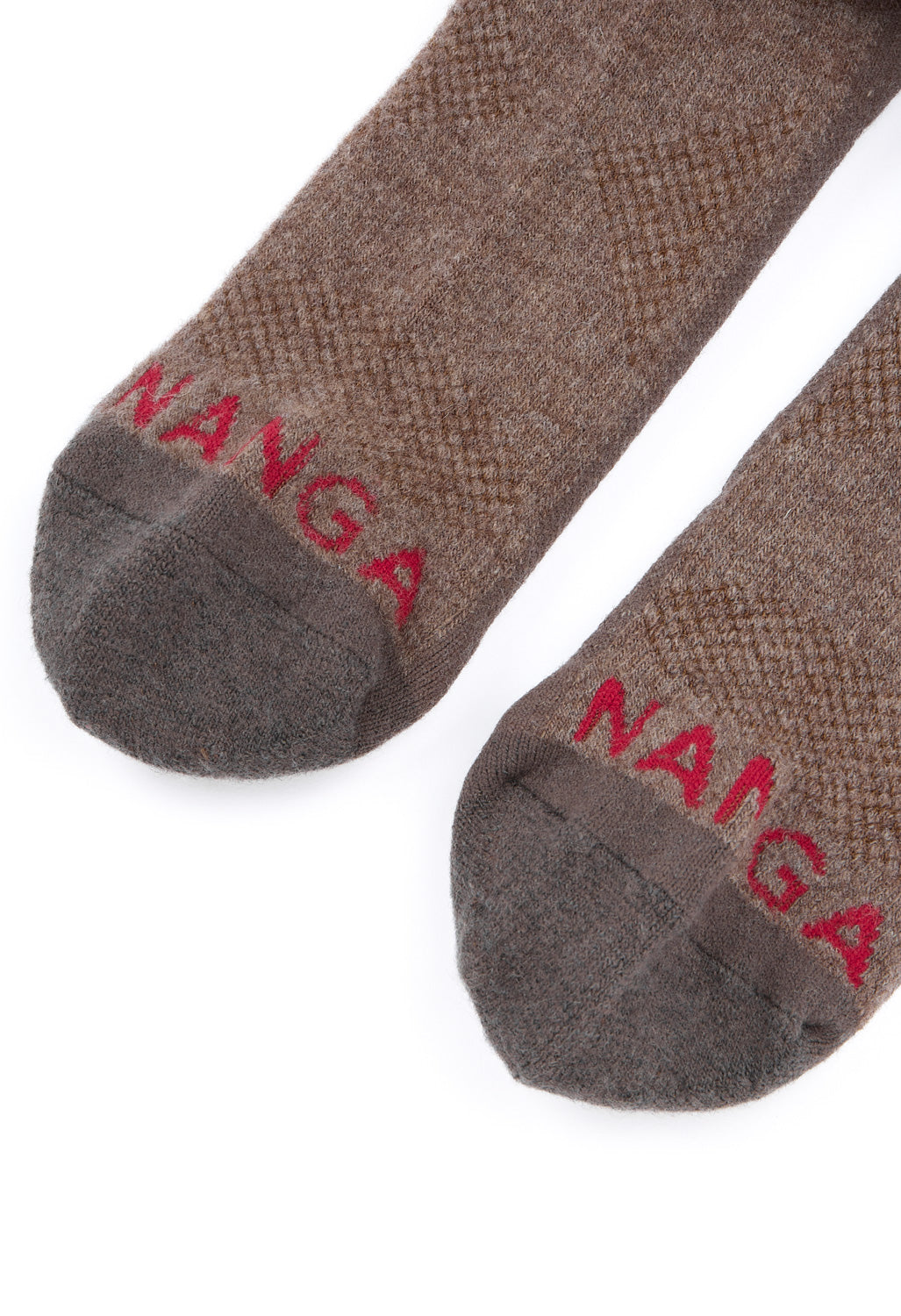 Nanga Wool Pile Compression Crew Socks - Mocha