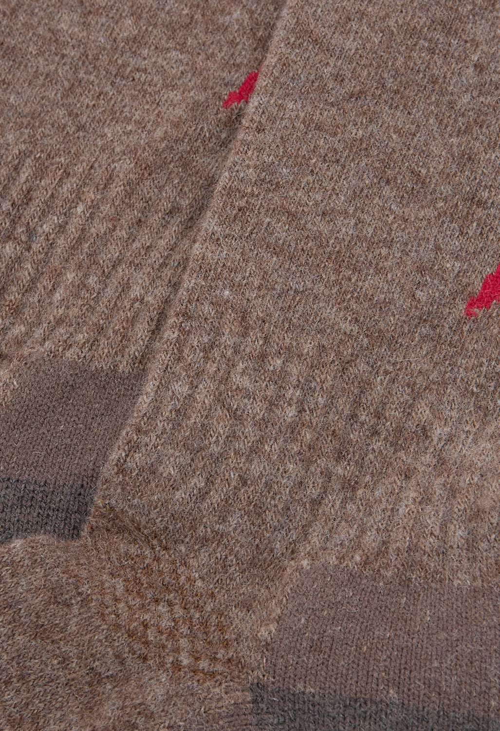 Nanga Wool Pile Compression Crew Socks - Mocha
