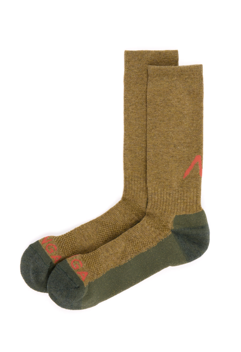 Nanga Wool Pile Compression Crew Socks - Dark Green