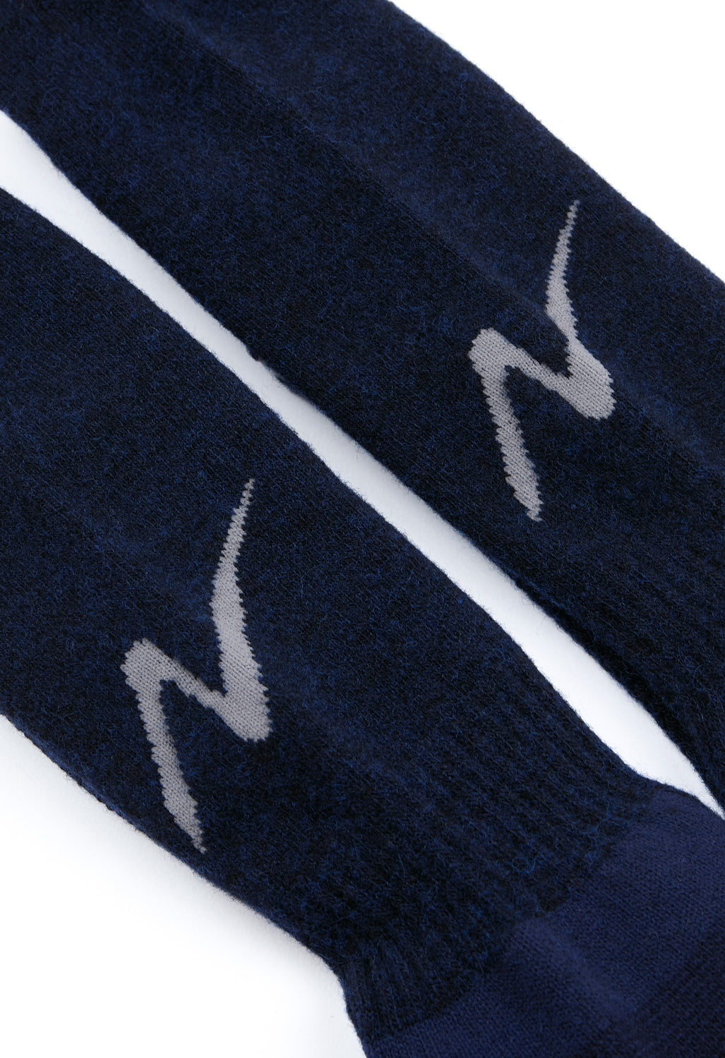 Nanga Wool Pile Compression Crew Socks - Navy