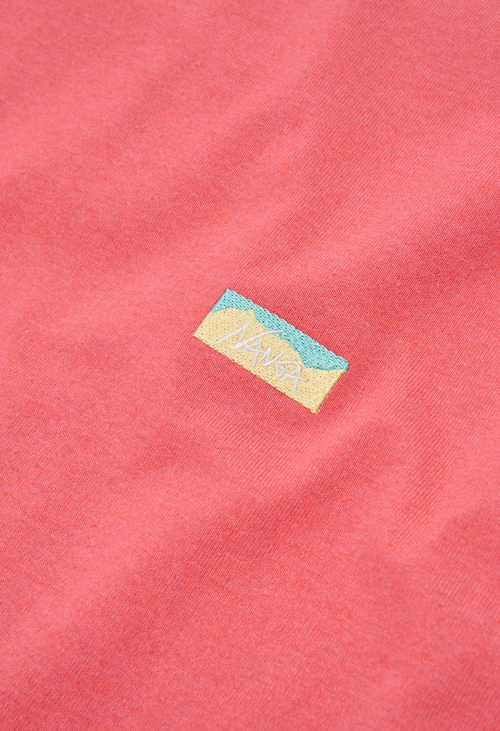 Nanga Men's Eco Hybrid Box Logo Embroidery Long Sleeve Tee - Pink