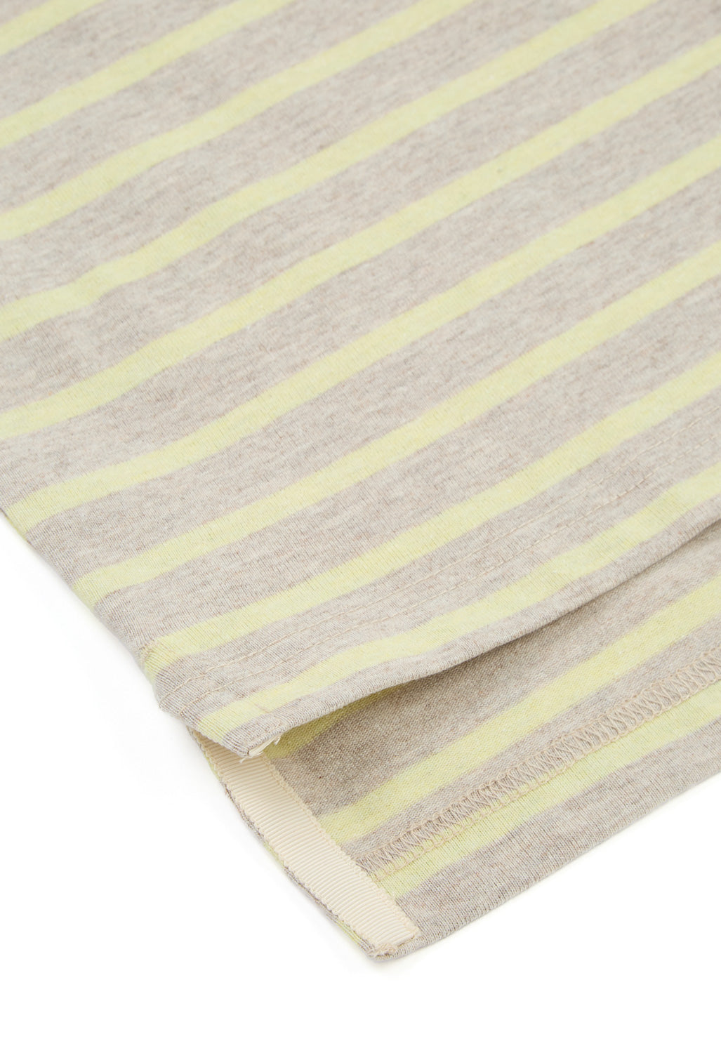 Nanga Women's Eco Hybrid Border Tee - Oatmeal / Yellow