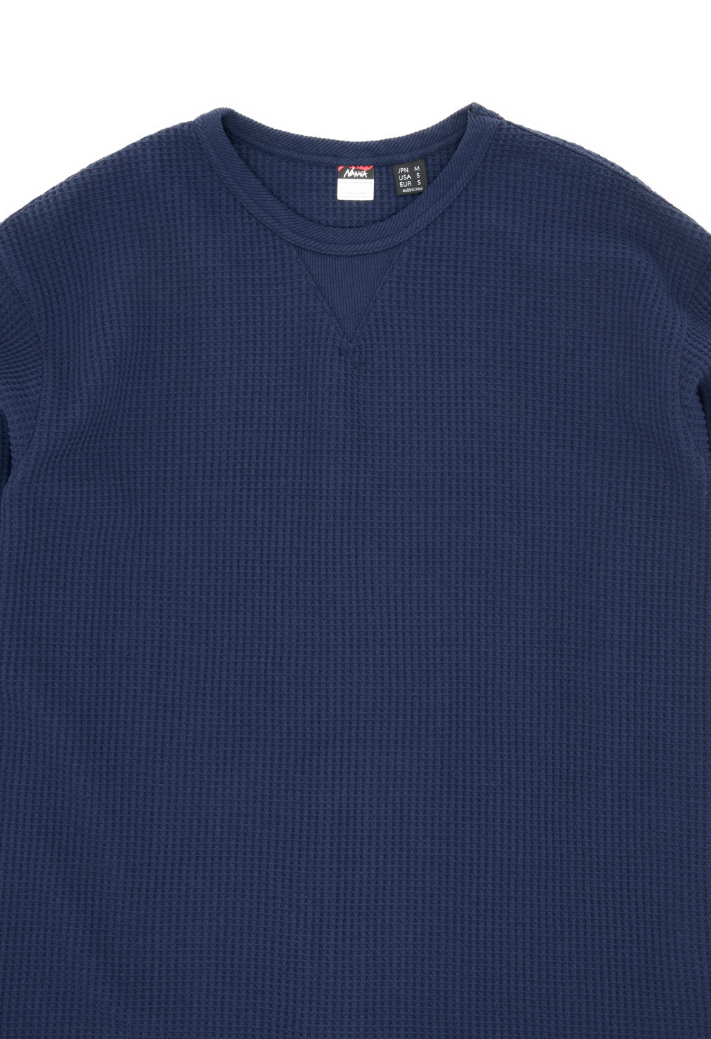 Nanga Men's Eco Hybrid Waffle Long Sleeve Tee - Navy