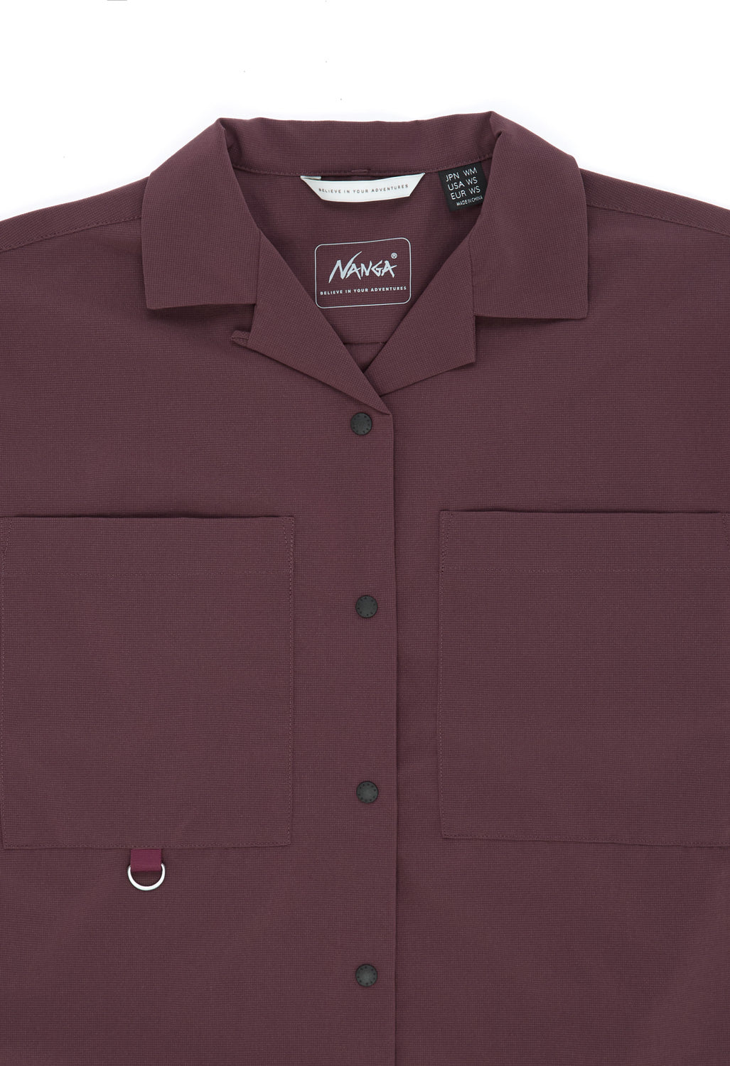 Nanga Women's Dotair Comfy Short Sleeve Shirt - Plum