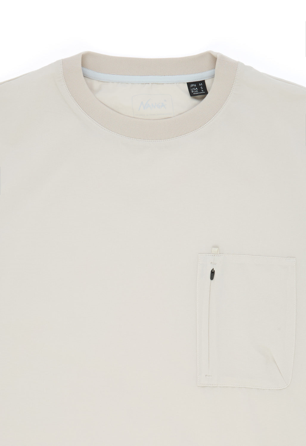 Nanga Men's Dotair Comfy Tee - Sand Beige