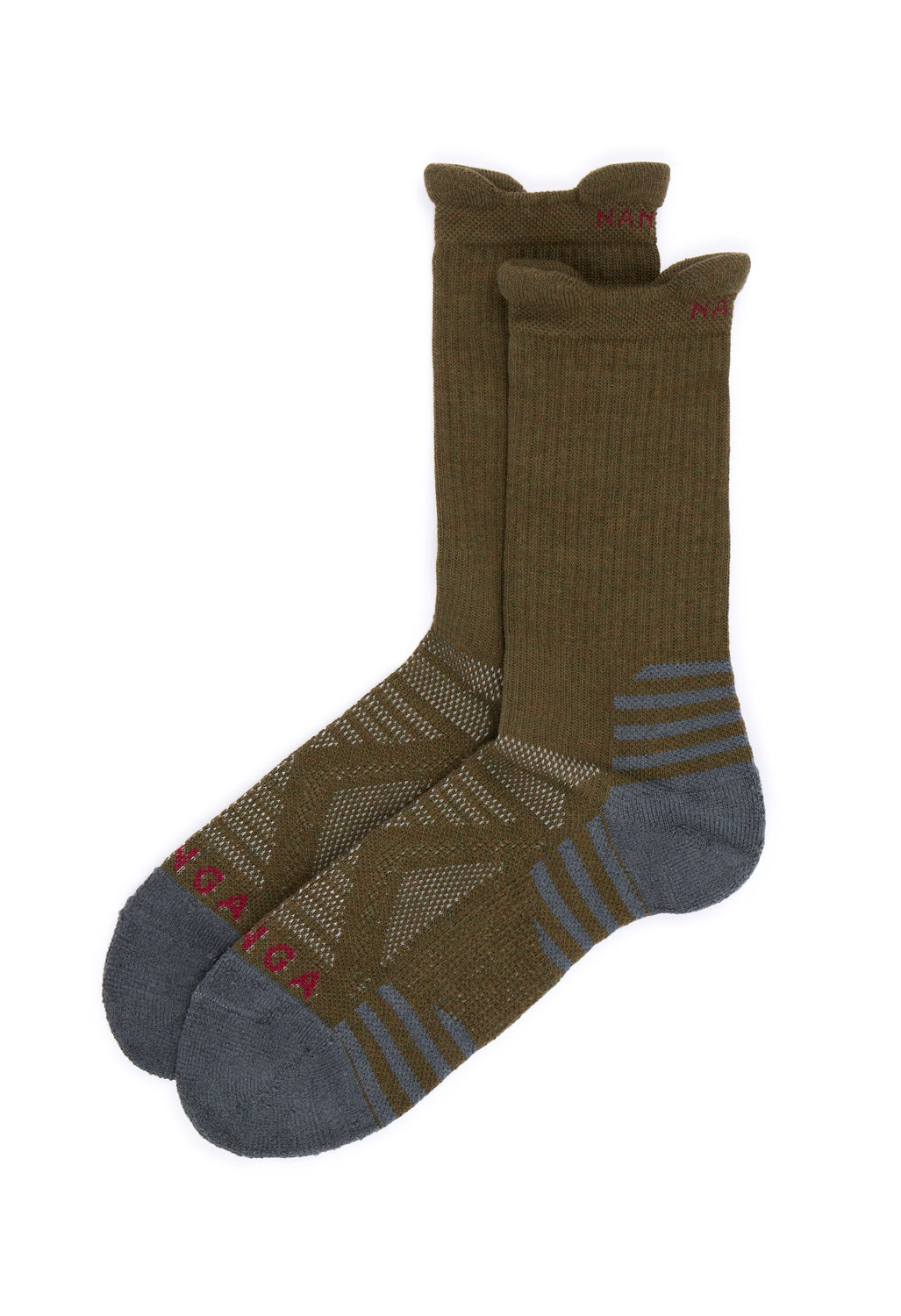 Nanga Power Step Crew Socks - Khaki