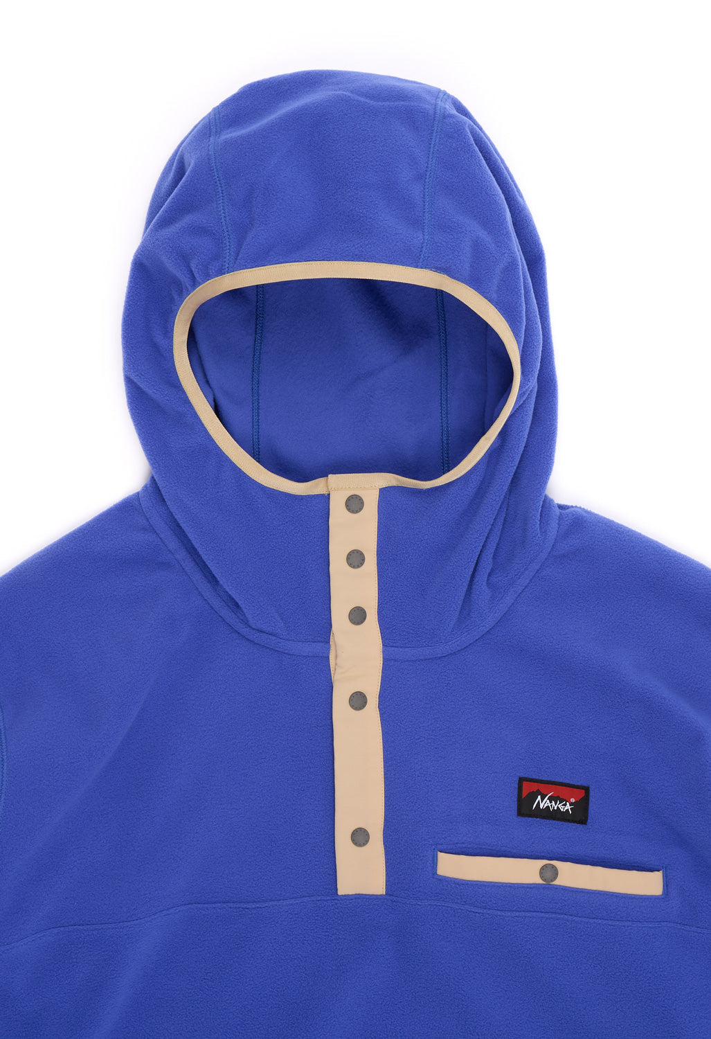 Nanga Men's Air Warm Fleece Hoodie - Blue