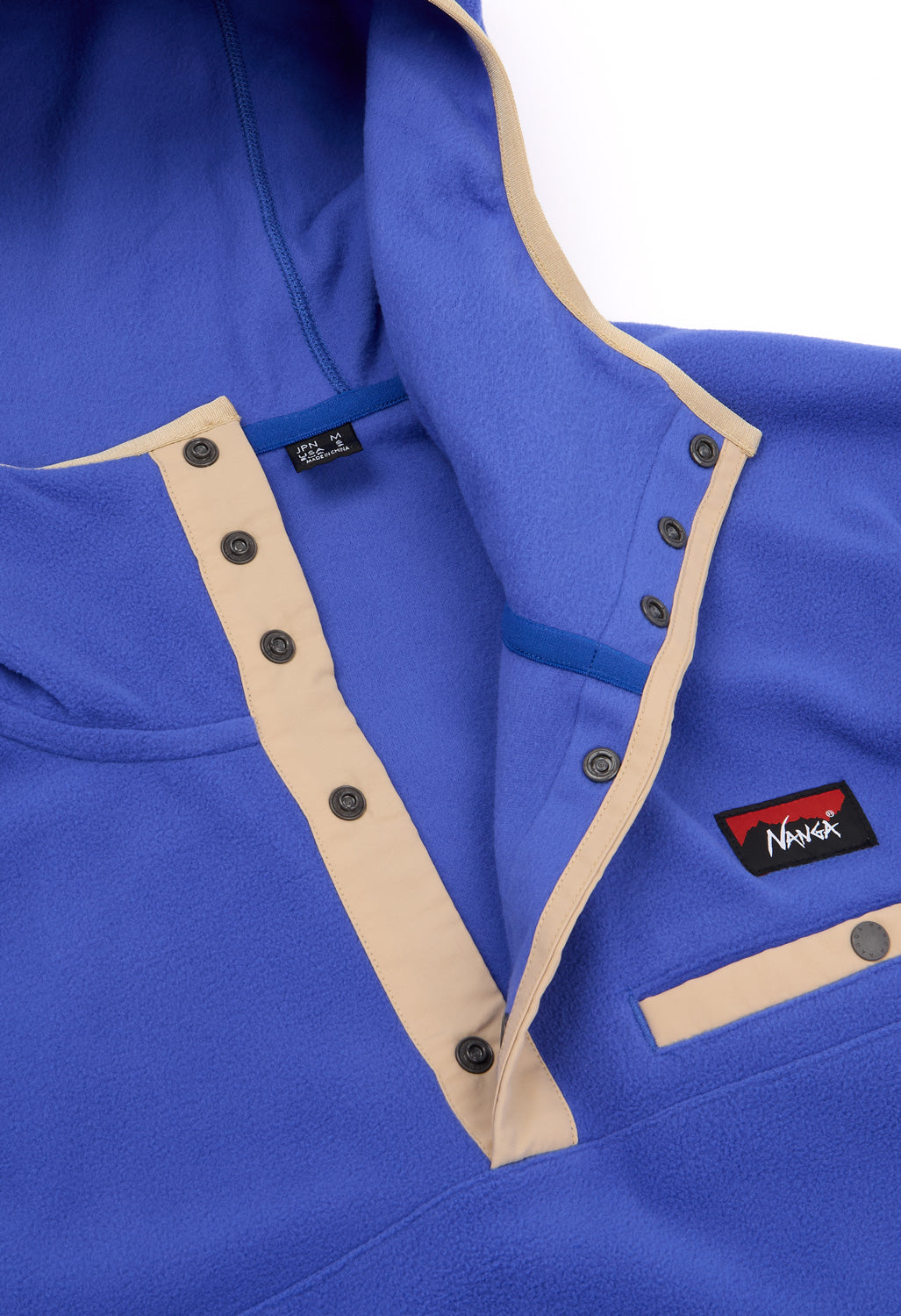 Nanga Men's Air Warm Fleece Hoodie - Blue