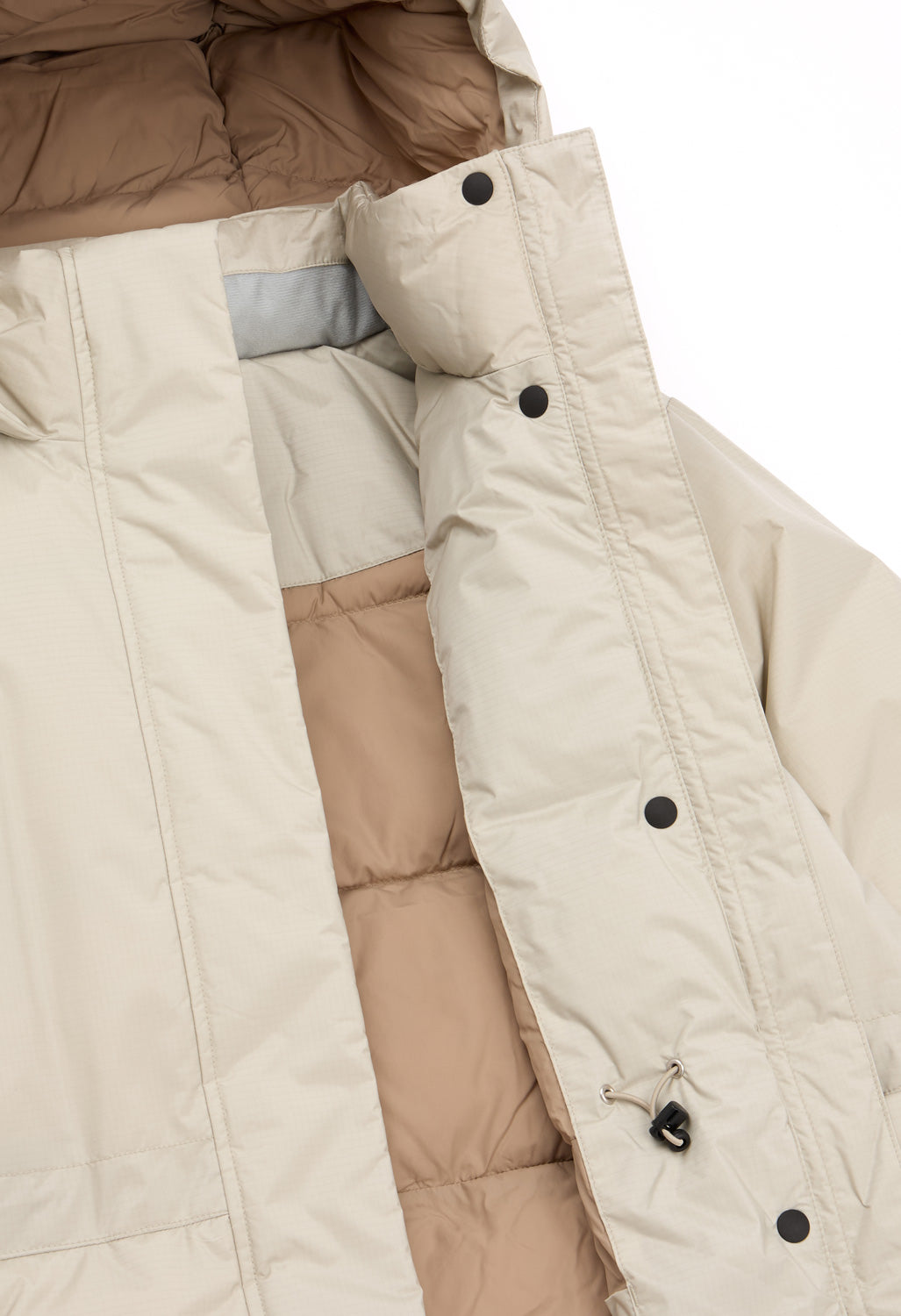 Nanga Women's AT Down Half Coat - Ivory