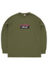 Nanga Men's Eco Hybrid Box Logo Long Sleeve Tee - Dark Green