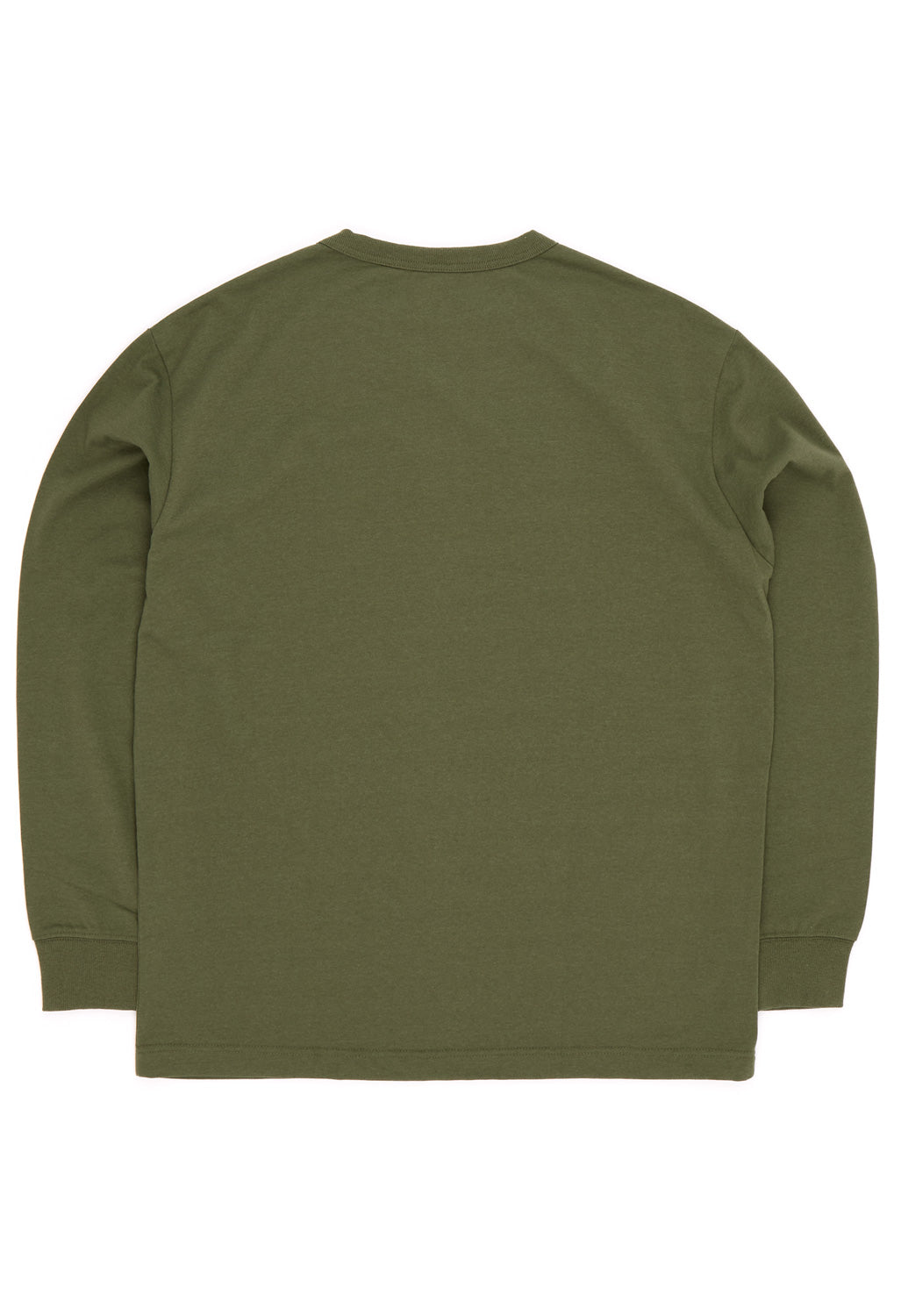 Nanga Men's Eco Hybrid Box Logo Long Sleeve Tee - Dark Green