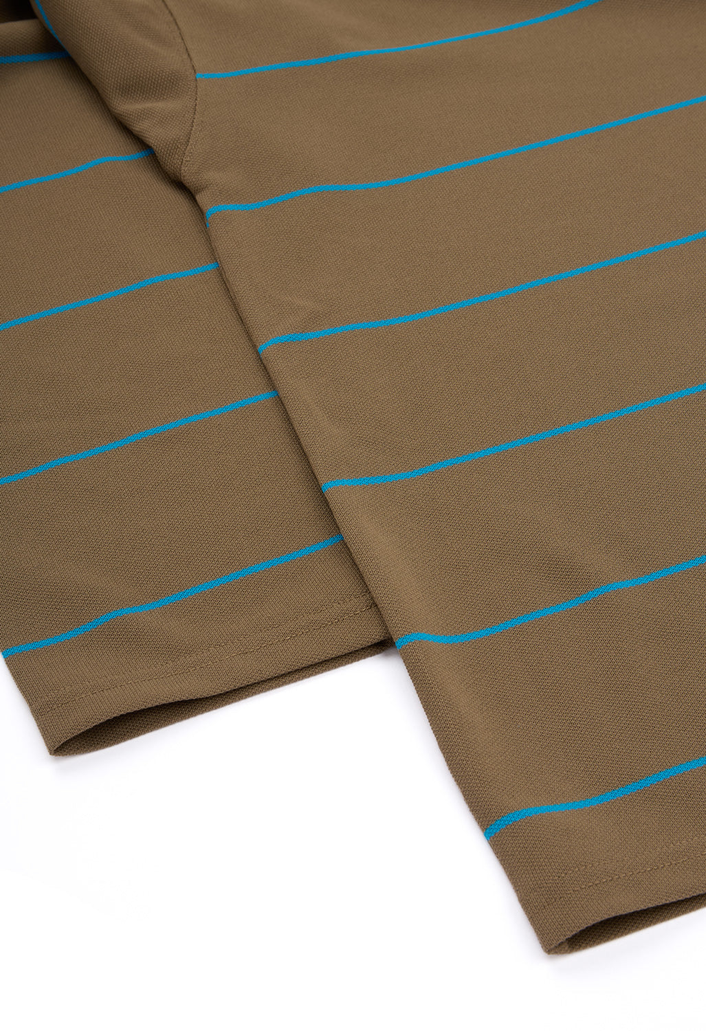 Nanga Men's Ringer Collar Panel Long Sleeve Tee - Bright Khaki