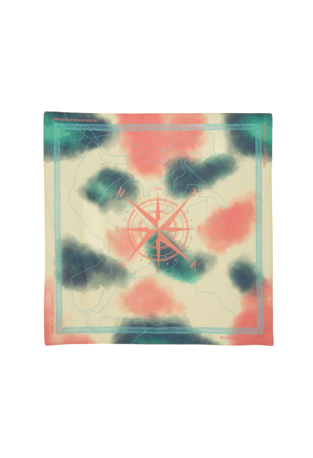 Nanga Journey Pattern Bandana - Cream